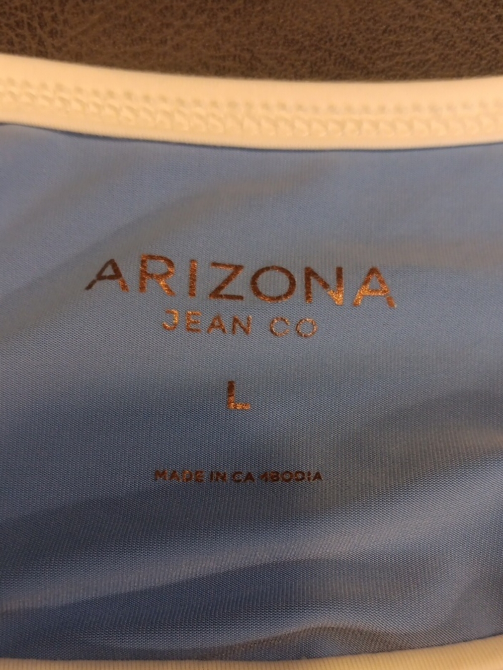 Arizona Active Blue Tennis Dress Wrap Skirt Contrast Trim Large - Picture 6 of 11